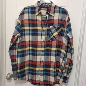 Urban Republic Plaid Flannel Shirt Size Large, casual
